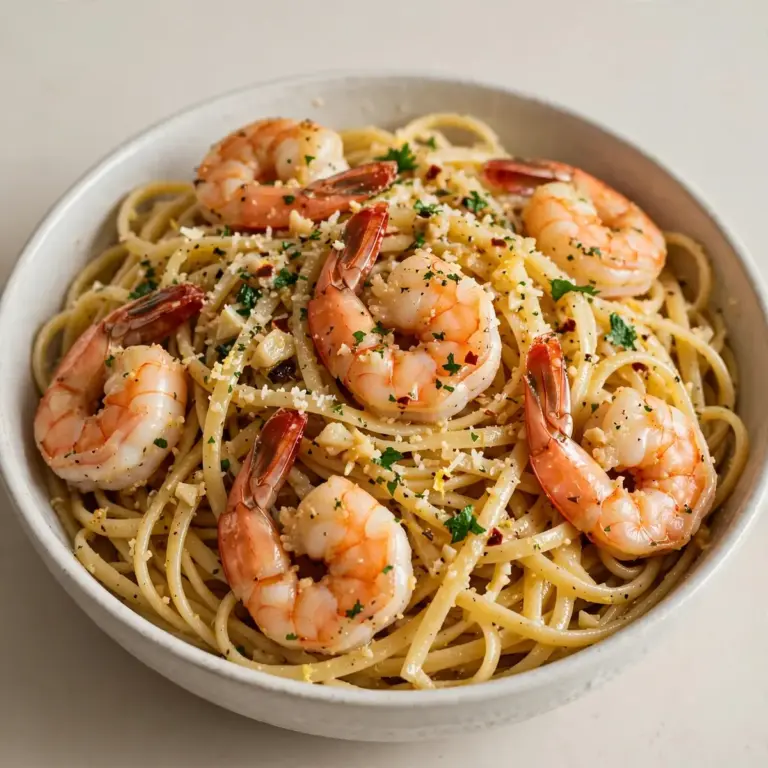 Cozy Weekend Garlic Butter Shrimp Pasta With Aromatic Sizzle