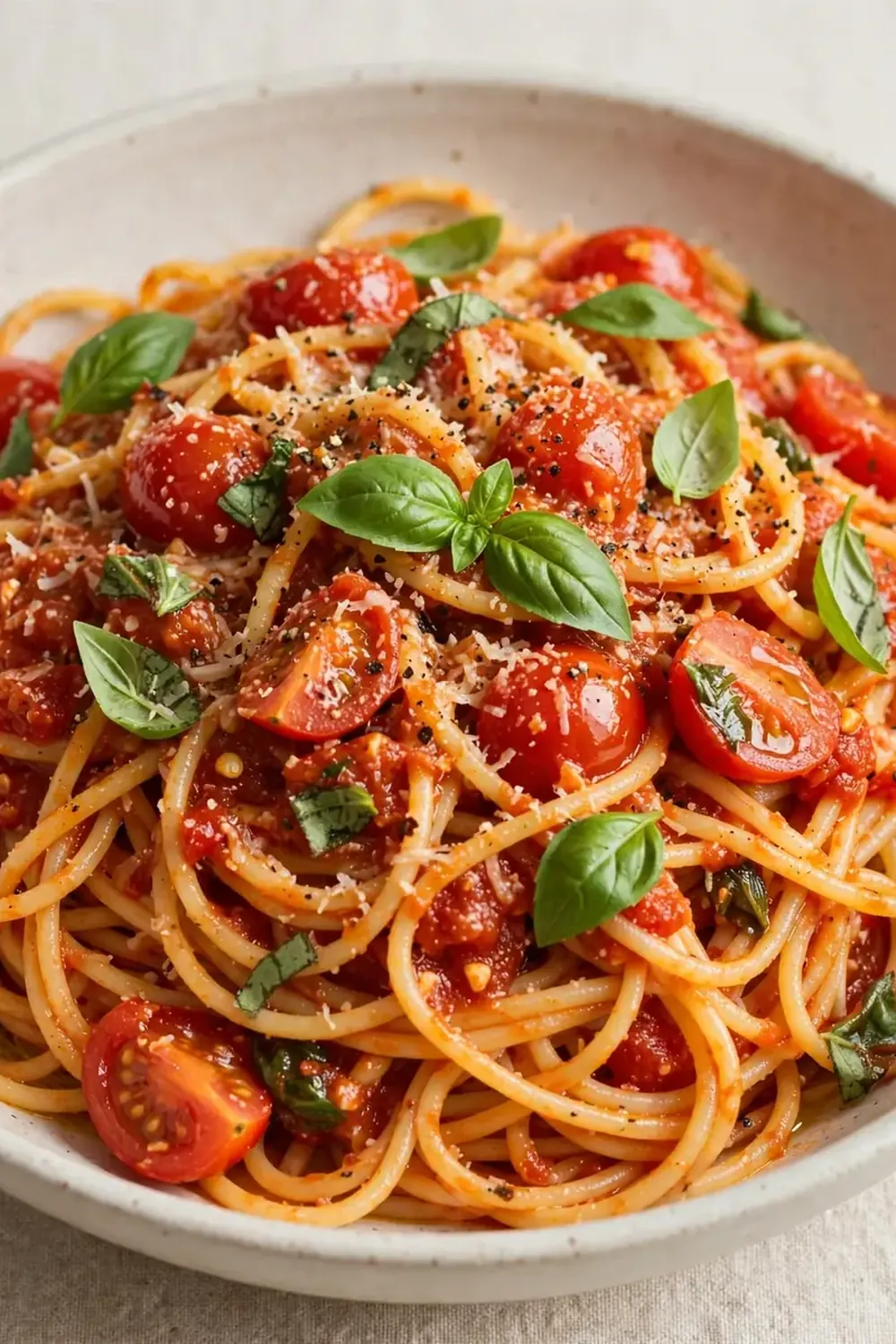 15-Minute Tomato Basil Pasta