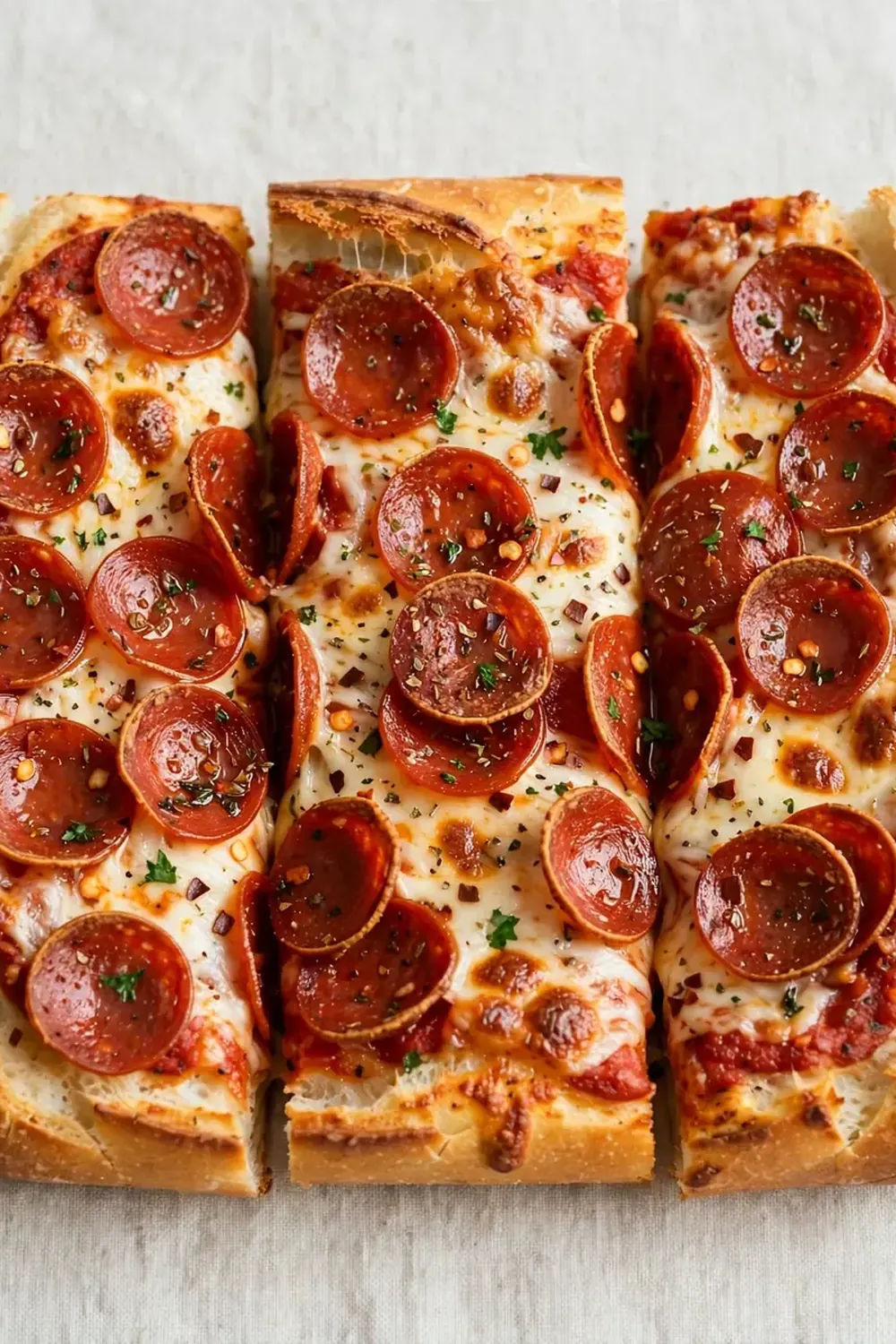 French Bread Pizza (Beef Pepperoni)