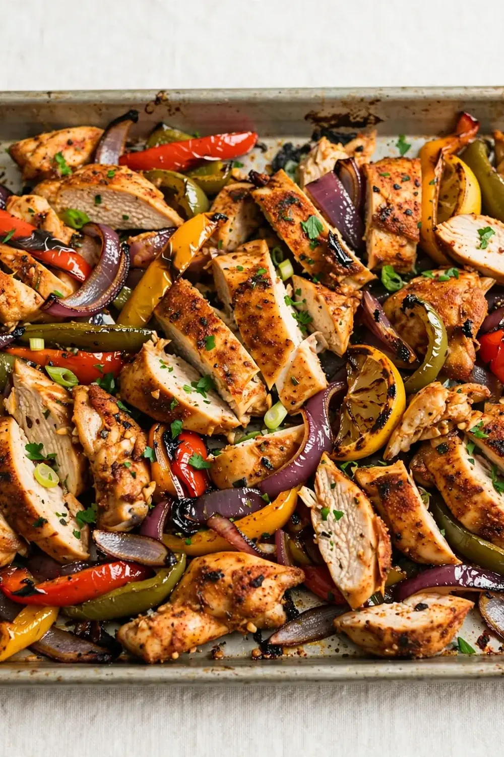 Sheet Pan Cajun Chicken and Bell Peppers