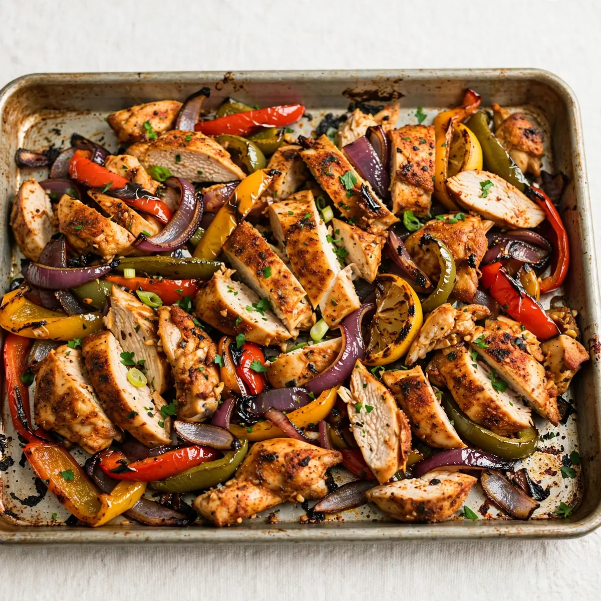 Cozy Weekend Project: Sheet Pan Cajun Chicken and Bell Peppers