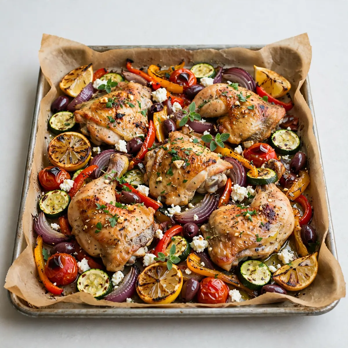 Cozy Weekend Project: Sheet Pan Greek Chicken and Roasted Veggies