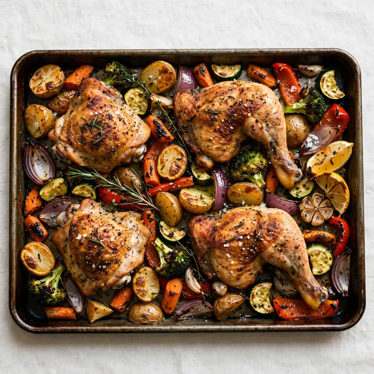 Cozy Weekend Sheet Pan Chicken and Veggies
