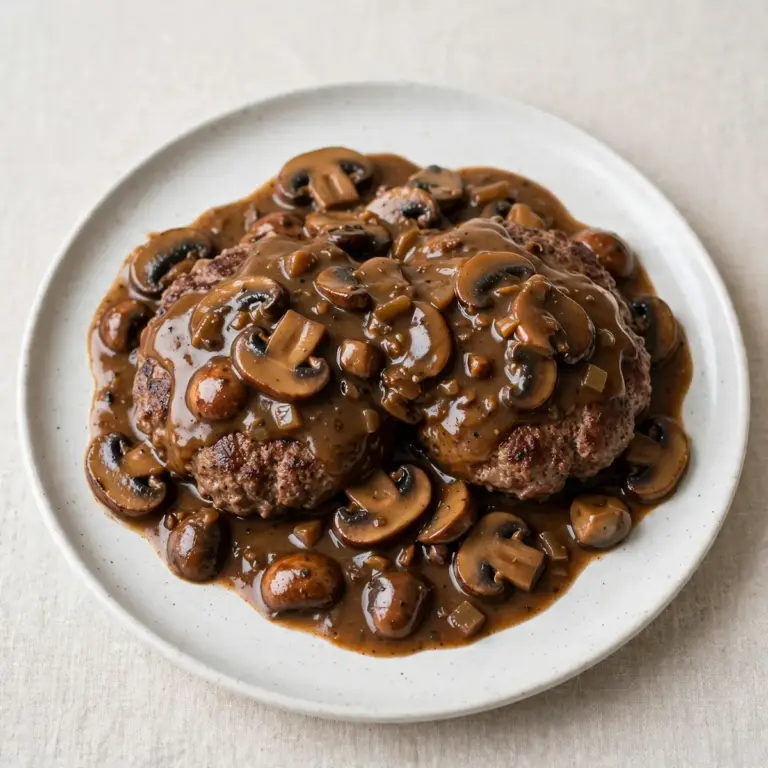 Salisbury Steak With Mushroom Gravy