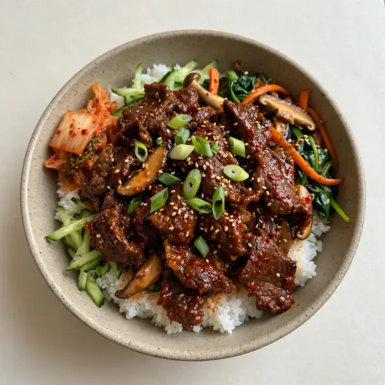 Spicy Korean Beef Bulgogi Bowls